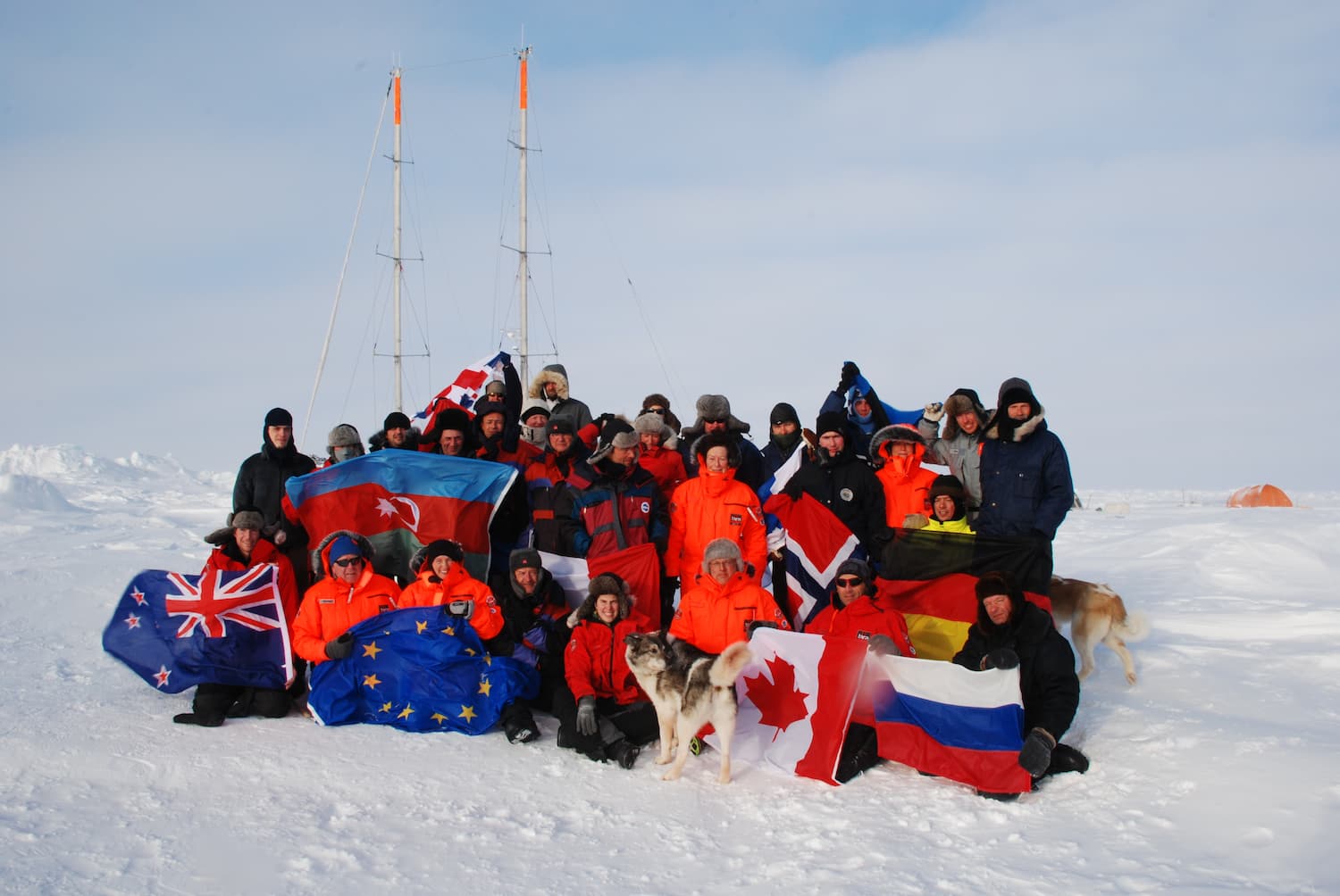 L'équipage en Arctique