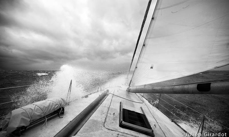 À bord de tara sur le pont de la goélette