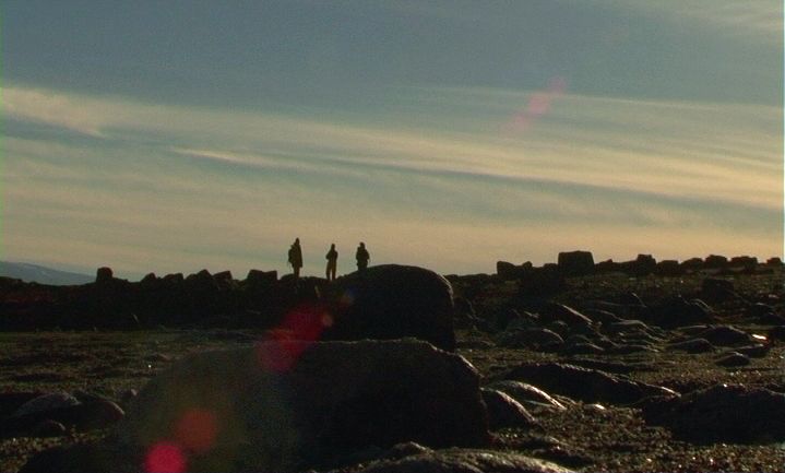 Œuvre d'Arian Michel : 3 hommes de loin