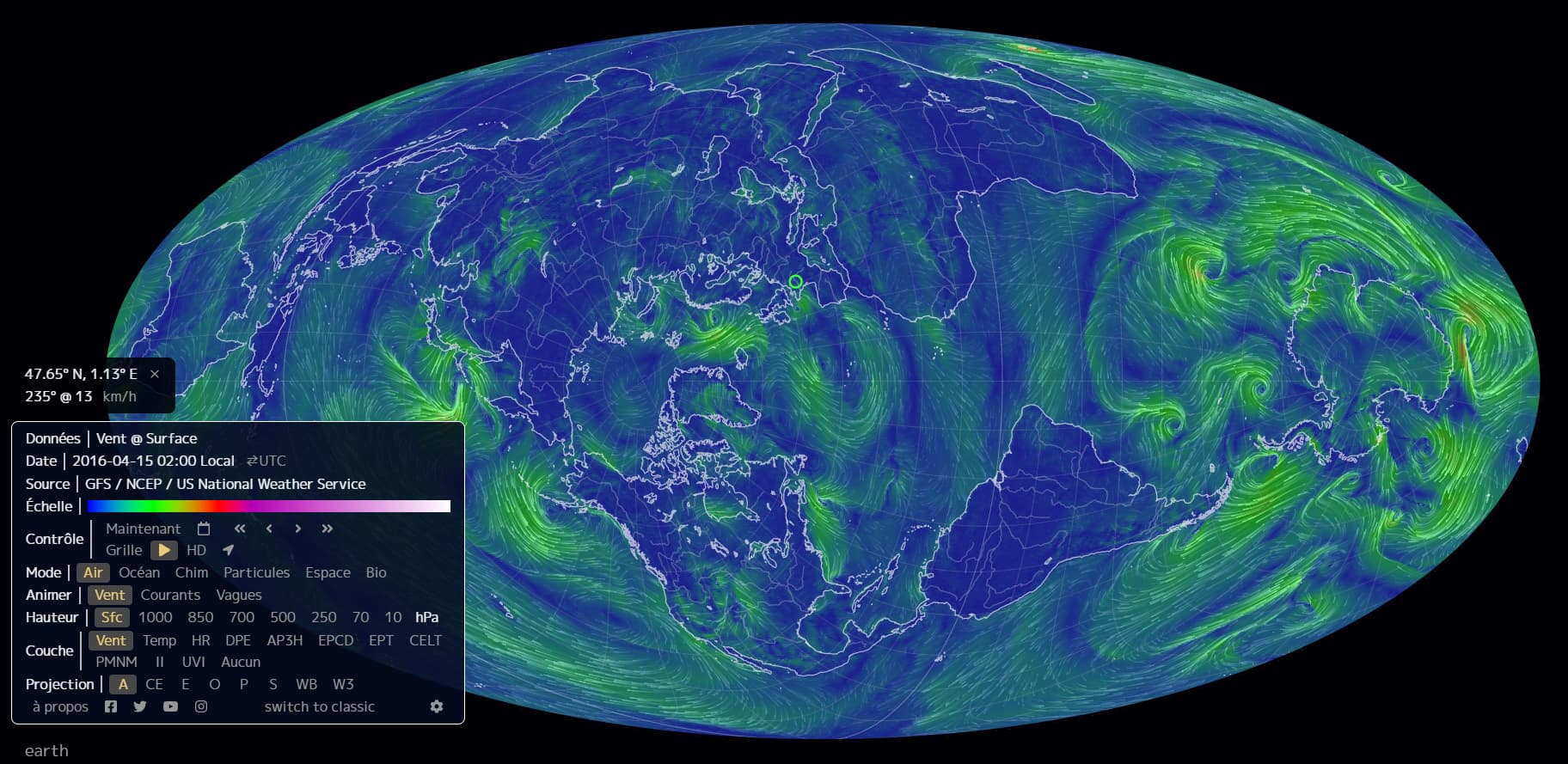 Exemple de projection A