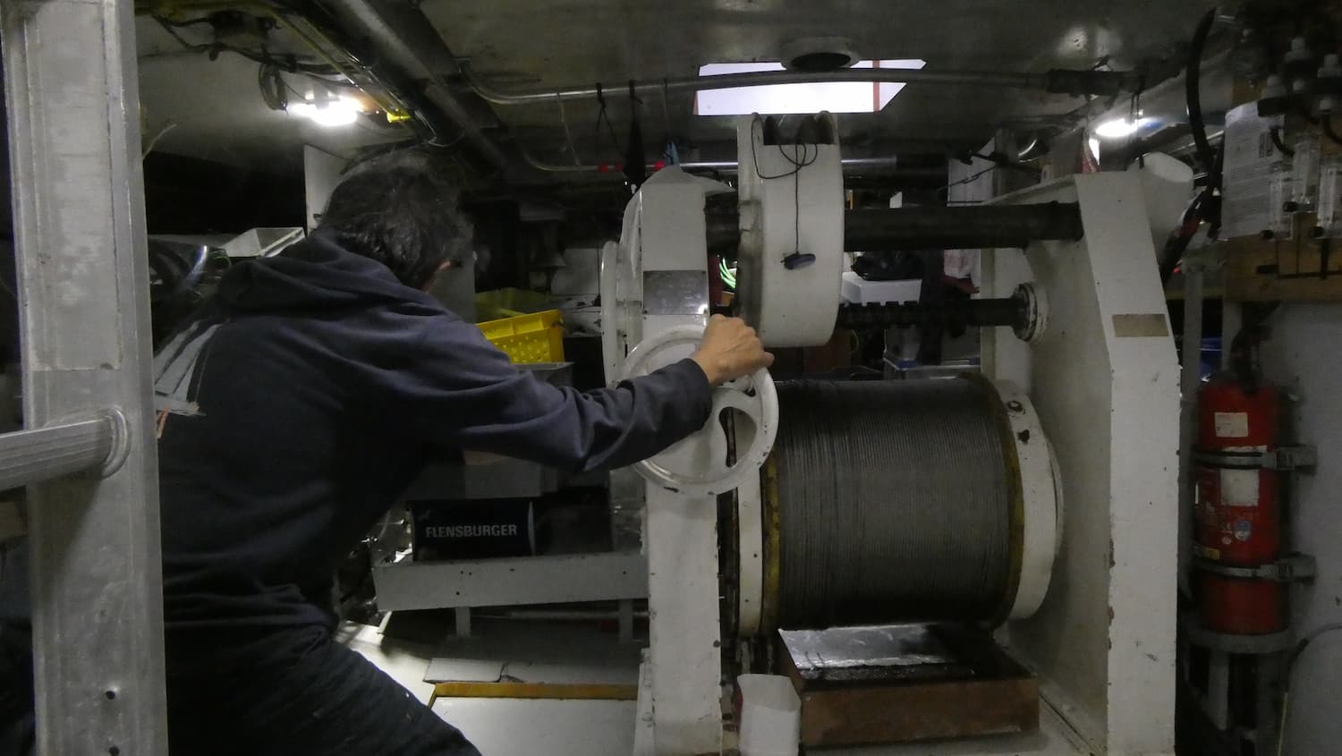 Le treuil océanographique