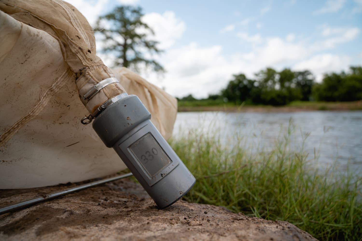 Filtre du filet manta utilisé durant les protocoles microplastiques des missions Tara