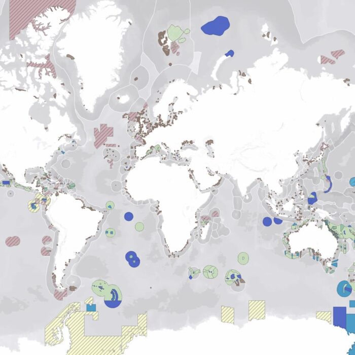 Répartition globale des aires marines protégées.