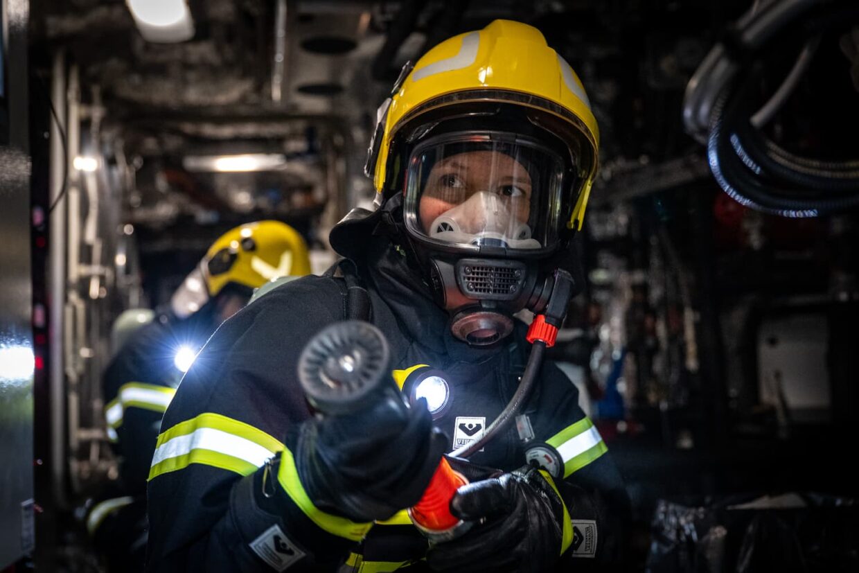 Exercice d’incendie à bord de la station ©Maéva Bardy