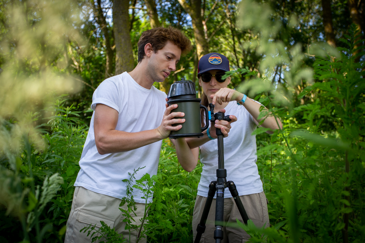Prélèvement à terre pendant l'expédition Tara Europa
