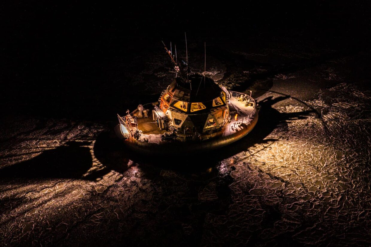 Paysage de nuit, Tara Polar Station Oulu Finlande